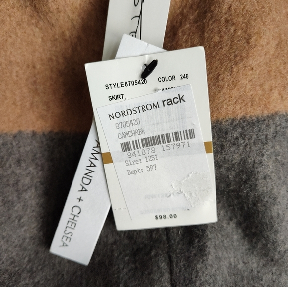 Amanda & Chelsea Brushed Colorblock Mini Skirt - Picture 4 of 7